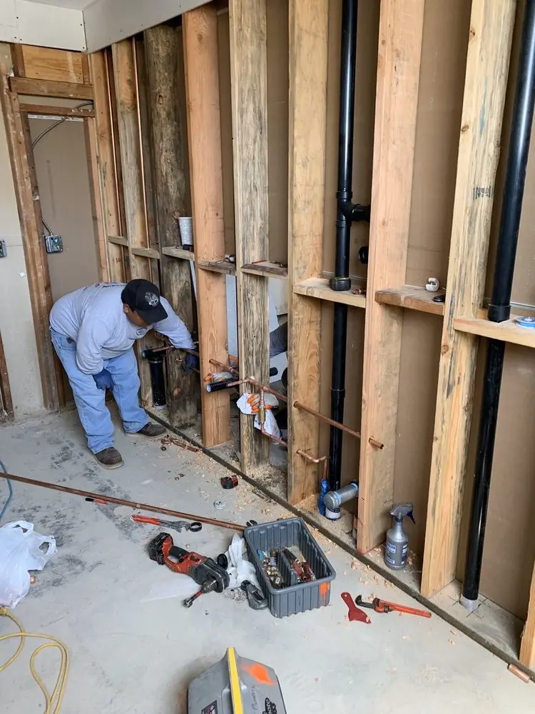 Commercial rough-in plumbing for Water Heater Replacement in Truckee